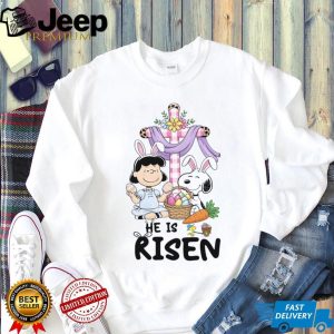 Snoopy and Lucy He Is Risen Easter Cross Religious T Shirt Snoopy and Lucy He Is Risen Easter Cross Religious T Shirt