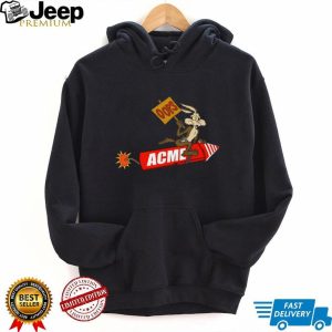 Wile E. Coyote ACME Rocket Oops Funny Cartoon T Shirt