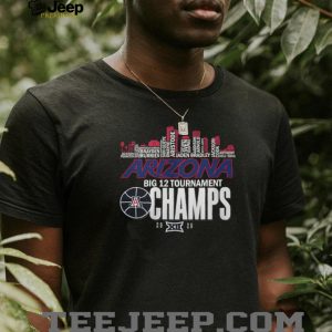Arizona Wildcats Big 12 Tournament 2026 Champions Skyline T Shirt