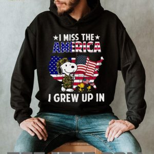 Snoopy Patriotic Soldier T Shirt I Miss The America I Grew Up In