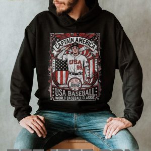 Aaron Judge Captain America USA Baseball World Baseball Classic T Shirt