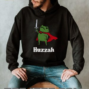 “Huzzah” Brave Knight Frog with Sword & Cape Funny T Shirt “Huzzah” Brave Knight Frog with Sword & Cape Funny T Shirt