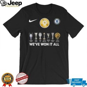 Chelsea FC We’ve Won It All Trophies Collection T Shirt Chelsea FC We’ve Won It All Trophies Collection T Shirt