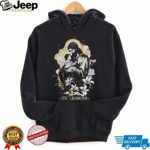 Saint Joseph and Child Jesus Catholic Religious Art T Shirt