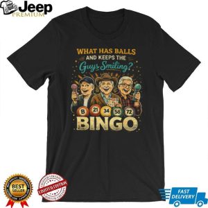 What Has Balls And Keeps Guys Smiling Bingo T Shirt for Men What Has Balls And Keeps Guys Smiling Bingo T Shirt for Men