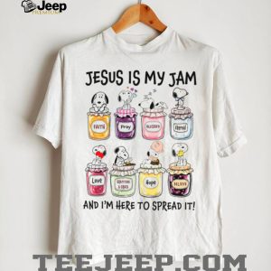 Snoopy Jam Jars “Jesus Is My Jam And I'm Here To Spread It” T Shirt