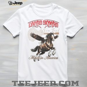 Lynyrd Skynyrd Free Bird Made In America Eagle and Horse Graphic T Shirt