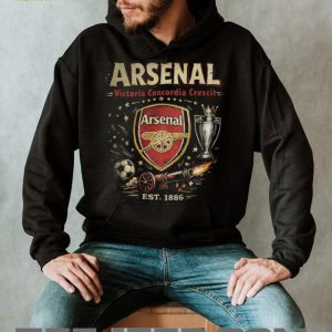 Arsenal FC Est 1886 Victoria Concordia Crescit Soccer T Shirt
