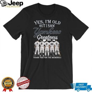 Vintage Yankees Greatness Thank You For The Memories Baseball T Shirt
