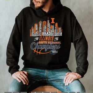 2026 Illinois South Regional Champions NCAA March Madness Roster T Shirt 2026 Illinois South Regional Champions NCAA March Madness Roster T Shirt