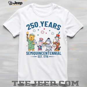 250 Years Semiquincentennial 1776 2026 Pooh & Friends Patriotic T Shirt 250 Years Semiquincentennial 1776 2026 Pooh & Friends Patriotic T Shirt
