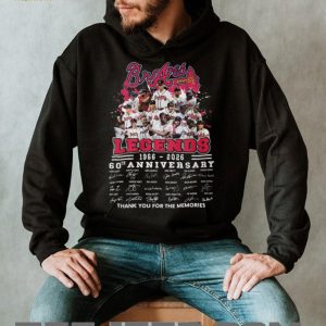 Atlanta Braves Legends 60th Anniversary 1966 2026 Thank You For The Memories T Shirt Atlanta Braves Legends 60th Anniversary 1966 2026 Thank You For The Memories T Shirt