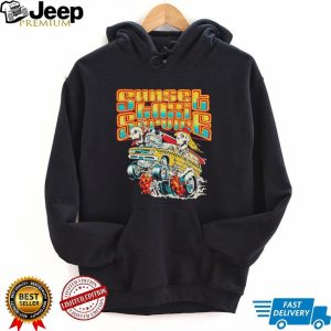 Sunset Taxi Service Retro Skeleton Surf Van Graphic T Shirt Sunset Taxi Service Retro Skeleton Surf Van Graphic T Shirt