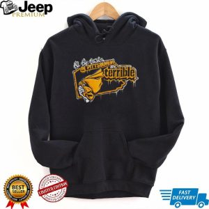 All The Towels In Pittsburgh Are Terrible Hockey Fan Rivalry Retro T Shirt