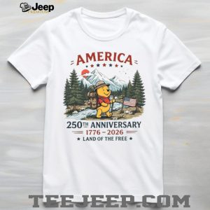 America 250th Anniversary 1776 2026 Pooh Hiking Patriotic T Shirt America 250th Anniversary 1776 2026 Pooh Hiking Patriotic T Shirt