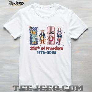 America 250th Anniversary Freedom 1776 2026 Winnie the Pooh & Friends T Shirt