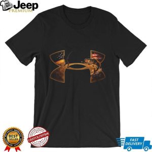 American Flag Bass Fishing Under Armour Style Logo T Shirt American Flag Bass Fishing Under Armour Style Logo T Shirt