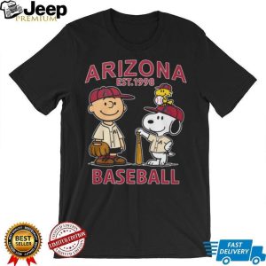 Arizona Diamondbacks Baseball Snoopy & Charlie Brown Est 1998 T Shirt Arizona Diamondbacks Baseball Snoopy & Charlie Brown Est 1998 T Shirt