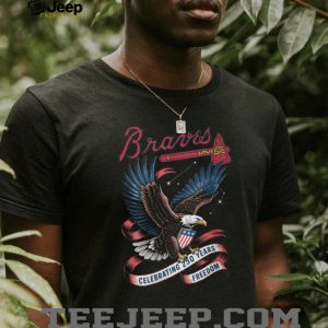 Atlanta Braves 250 Years of Freedom Patriotic Eagle Graphic T Shirt
