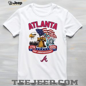 Atlanta Braves Patriotic 250th Anniversary Liberty Bell Baseball Jersey T Shirt Atlanta Braves Patriotic 250th Anniversary Liberty Bell Baseball Jersey T Shirt