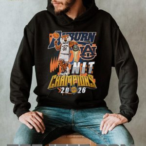 Auburn Tigers 2026 NIT Champions Aubie The Tiger Mascot Trophy T Shirt Auburn Tigers 2026 NIT Champions Aubie The Tiger Mascot Trophy T Shirt