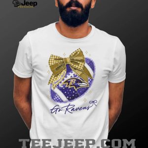 Baltimore Ravens Go Ravens Football Coquette Bow T Shirt