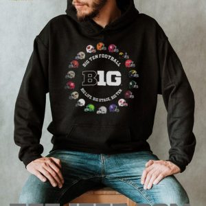 Big Ten Football Conference All Teams Helmet Circle T Shirt