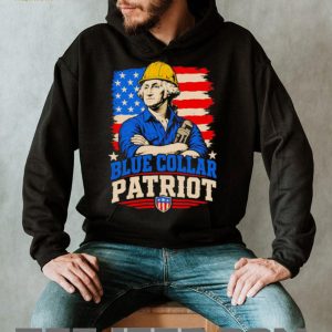 Blue Collar Patriot George Washington Hard Hat Construction Worker Vintage American Flag Patriotic Men T Shirt Blue Collar Patriot George Washington Hard Hat Construction Worker Vintage American Flag Patriotic Men T Shirt
