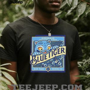 Blue Tiger Korean Brewing Co Vintage Logo T Shirt