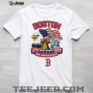 Boston Red Sox USA 250th Anniversary Eagle & Flag Custom Baseball Jersey T Shirt Boston Red Sox USA 250th Anniversary Eagle & Flag Custom Baseball Jersey T Shirt