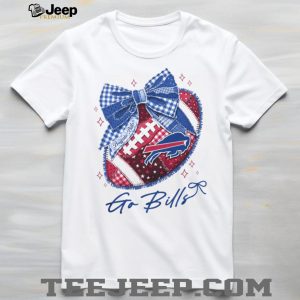 Buffalo Bills Red White Blue Bow NFL Aesthetic T Shirt