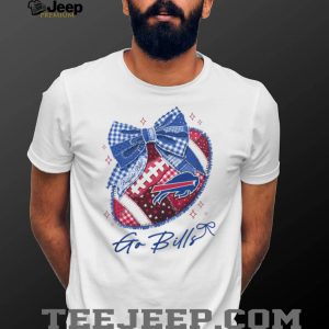 Buffalo Bills Red White Blue Bow NFL Aesthetic T Shirt