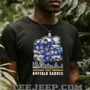 Buffalo Sabres 2026 Team Roster and Players Graphic T Shirt