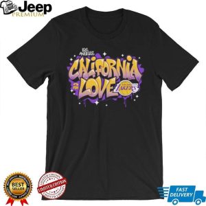 California Love Los Angeles Basketball Purple and Gold Graffiti T Shirt California Love Los Angeles Basketball Purple and Gold Graffiti T Shirt