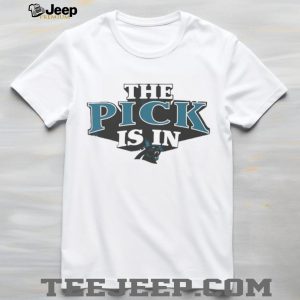 Carolina Panthers The Pick Is In NFL Draft Crewneck T Shirt Carolina Panthers The Pick Is In NFL Draft Crewneck T Shirt