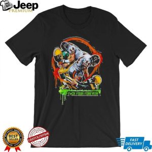 Chicago Bears vs Green Bay Packers Rivalry Football Action Art T Shirt Chicago Bears vs Green Bay Packers Rivalry Football Action Art T Shirt