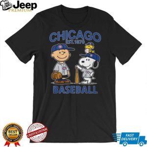 Chicago Cubs Baseball Snoopy & Charlie Brown Est 1870 T Shirt Chicago Cubs Baseball Snoopy & Charlie Brown Est 1870 T Shirt