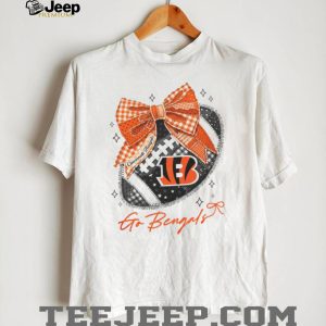Cincinnati Bengals Orange Bow Football Aesthetic T Shirt Cincinnati Bengals Orange Bow Football Aesthetic T Shirt