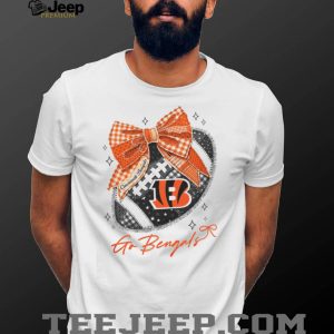 Cincinnati Bengals Orange Bow Football Aesthetic T Shirt