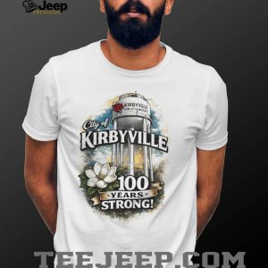 City of Kirbyville 100 Years Strong Centennial Celebration Vintage Texas Souvenir Men Fans T Shirt