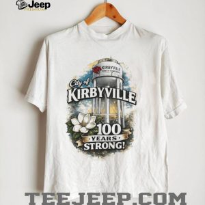 City of Kirbyville 100 Years Strong Centennial Celebration Vintage Texas Souvenir Men Fans T Shirt