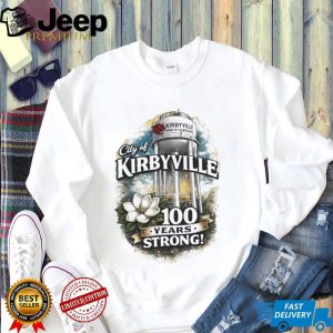 City of Kirbyville 100 Years Strong Centennial Celebration Vintage Texas Souvenir Men Fans T Shirt