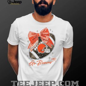 Cleveland Browns Vintage Helmet Bow NFL T Shirt
