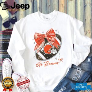 Cleveland Browns Vintage Helmet Bow NFL T Shirt