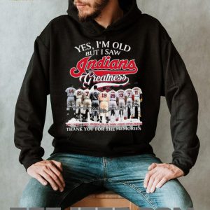 Cleveland Indians Greatness Legends Signature Retro Baseball T Shirt Cleveland Indians Greatness Legends Signature Retro Baseball T Shirt