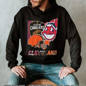 Cleveland Sports Teams Ohio State Map Graphic T Shirt Cleveland Sports Teams Ohio State Map Graphic T Shirt
