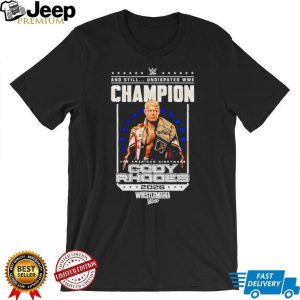Cody Rhodes WrestleMania 42 Las Vegas Undisputed WWE Champion T Shirt Cody Rhodes WrestleMania 42 Las Vegas Undisputed WWE Champion T Shirt