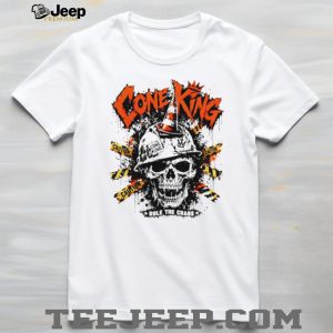 Cone King Rule The Chaos Construction Skull Graphic T Shirt Cone King Rule The Chaos Construction Skull Graphic T Shirt
