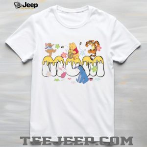Cute Honeycomb Mom T Shirt with Pooh, Piglet, Tigger, and Eeyore Cute Honeycomb Mom T Shirt with Pooh, Piglet, Tigger, and Eeyore