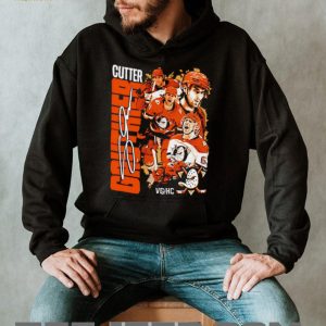 Cutter Gauthier Anaheim Ducks Hockey Future Star Signature Style Fans Black T Shirt